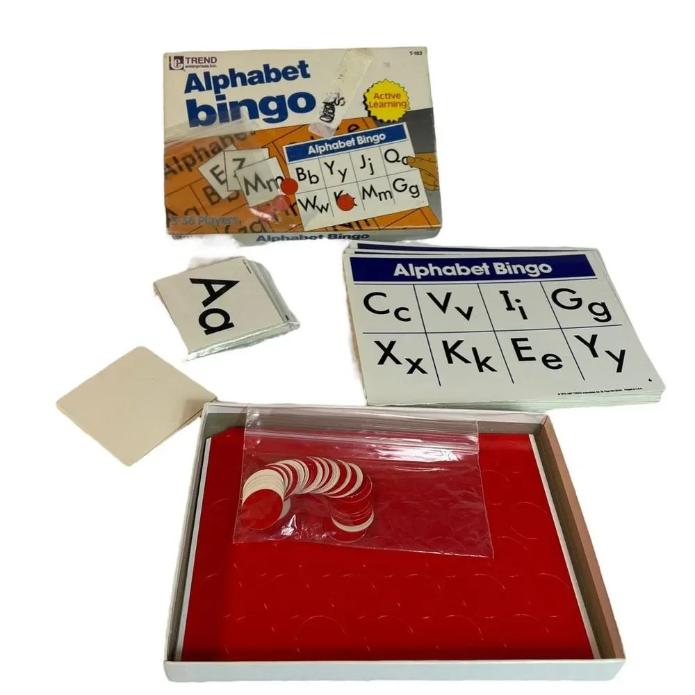 Alphabet Bingo Active Learning Game 3-36 Players‎ Preschool Pre-k Activities FUN